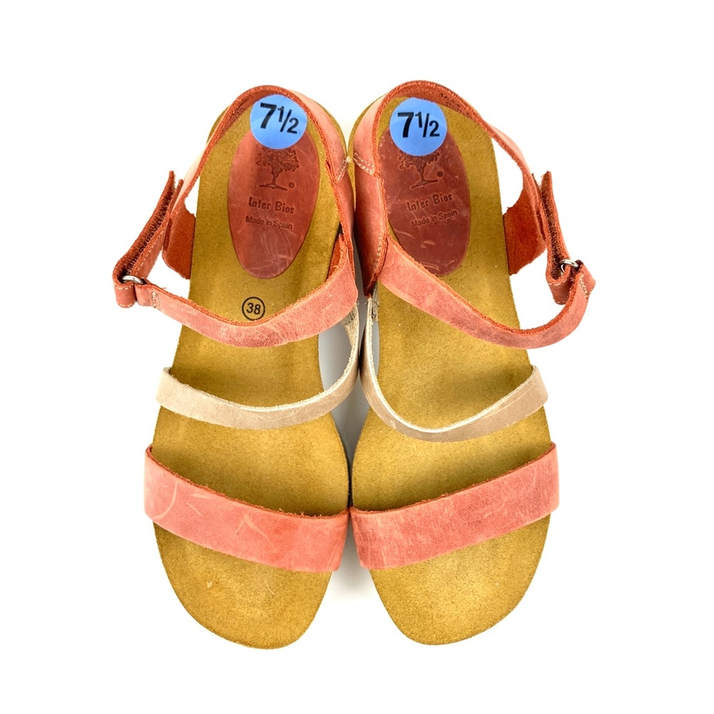 Inter-Bios Sandals With Velcro Strap Size 7.5